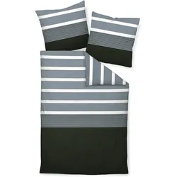Bettwäsche J. D. Mako-Satin ( 240x220 cm, mit 2 Kissen) - 155x200 cm, mit 1 Kissen