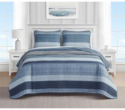 Nautica Ridgeport Cotton Reversible Quilt Set