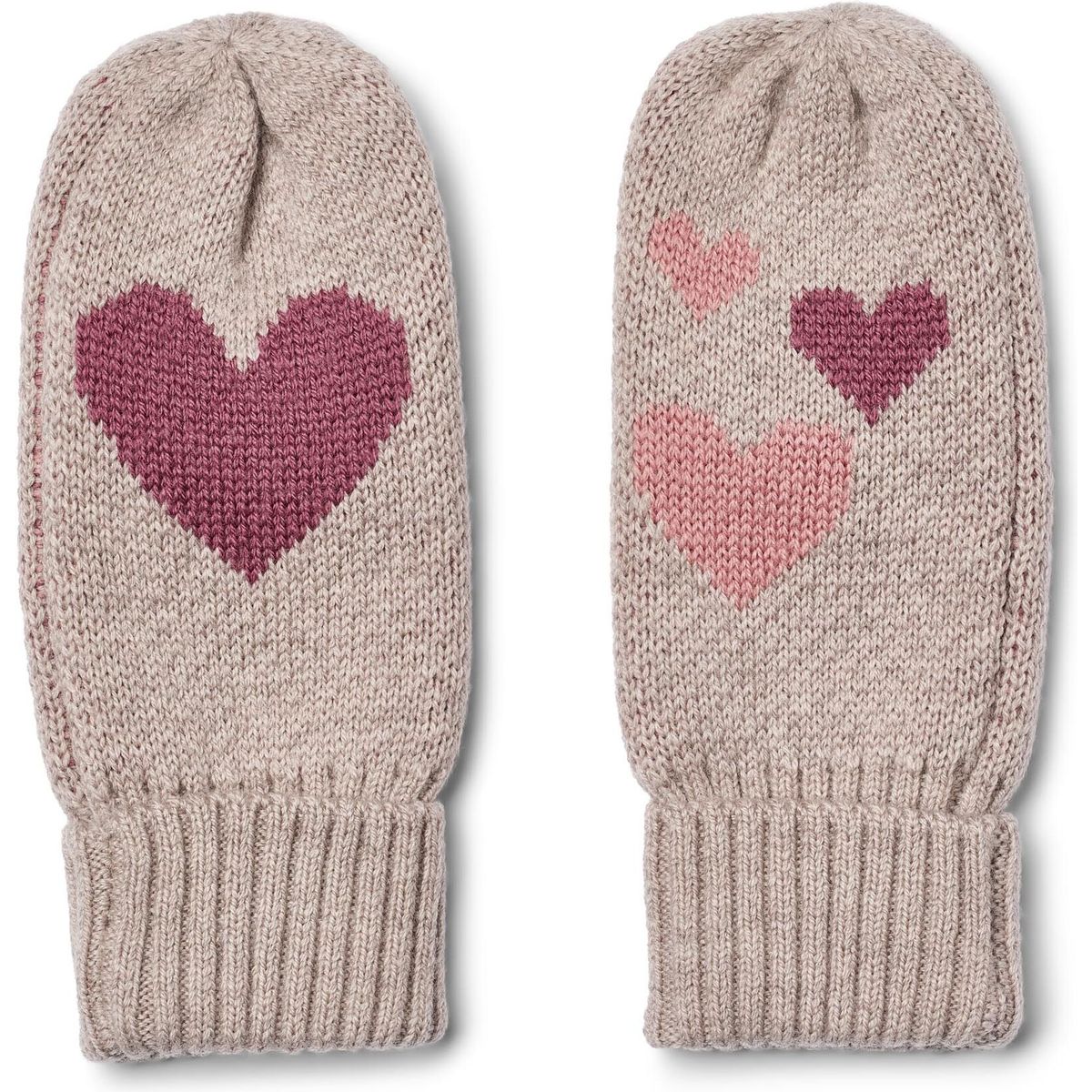 Wheat Jacquard Mittens Haansi pale lilac (1356) XL 7609-567-1356-XL/6-8y