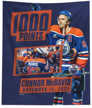 NHL Printed Wall Hanging 50x60 inches by THE NORTHWEST GROUP in Mcdavid (Size OS)