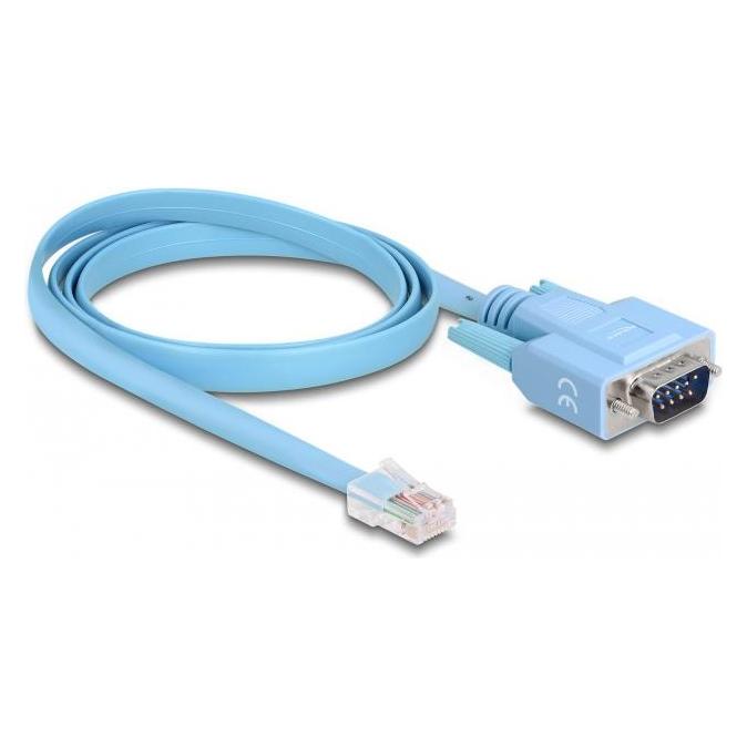 Delock Adapter RS-232 DB9 Stecker zu 1 x Seriell RS-232 RJ45 Stecker 1 m (1 m) (63353)