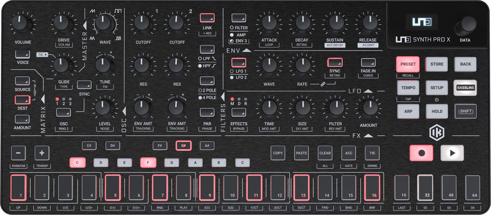 IK Multimedia IK Uno Synth Pro X Analoge synthesizer