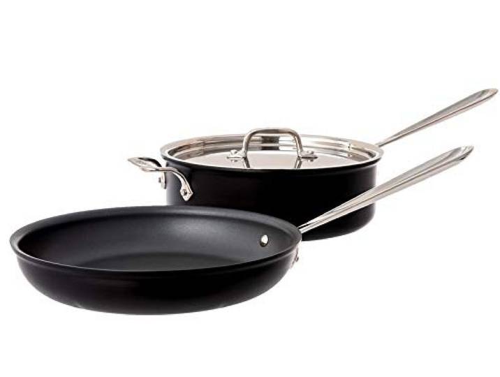 All-Clad NS1 Antihaft-Kochset, 3-teilig, 10 Bratpfanne und 4 Qt. Sautépfanne und Deckel