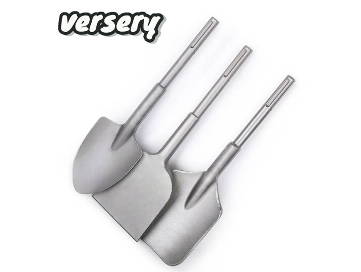 Ciseau de sol à marteau électrique 115mm/130mm, avec tige SDS MAX pour argile, grès, pelle plate Adob, forets pour carrelage, outils de maçonnerie