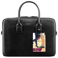 Mobilis 11-14"" Briefcase Origine Twice Briefcase 11-14"" - Black (14"), Notebooktasche, Schwarz