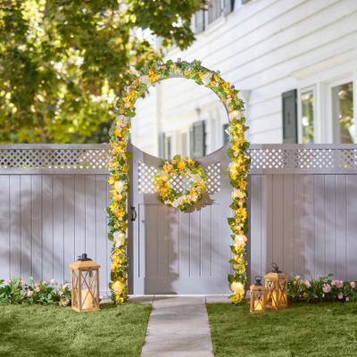 Pre-Lit Citrus Grove 6' Garland by BrylaneHome in Daffodil