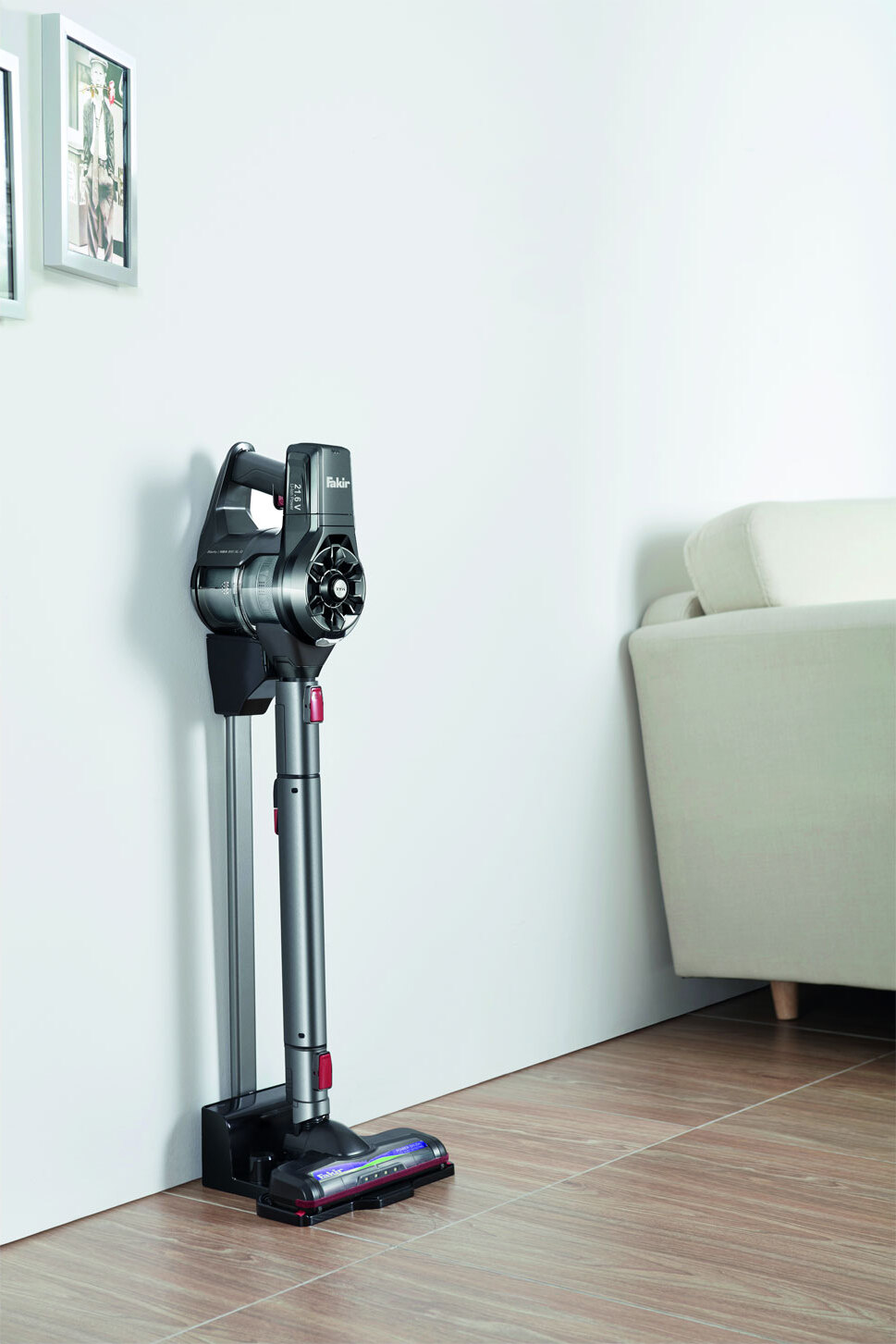 Fakir Starky HSA 800 XL Q, 2-in-1-Stabstaubsauger, Beutellos, Graphit, Grau, 0,4 l, 93 cm, 115 cm