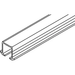 HAWA, Zubehör Türbeschlag, Clipo 16 Einfachlaufschiene zum Kleben 16x19mm