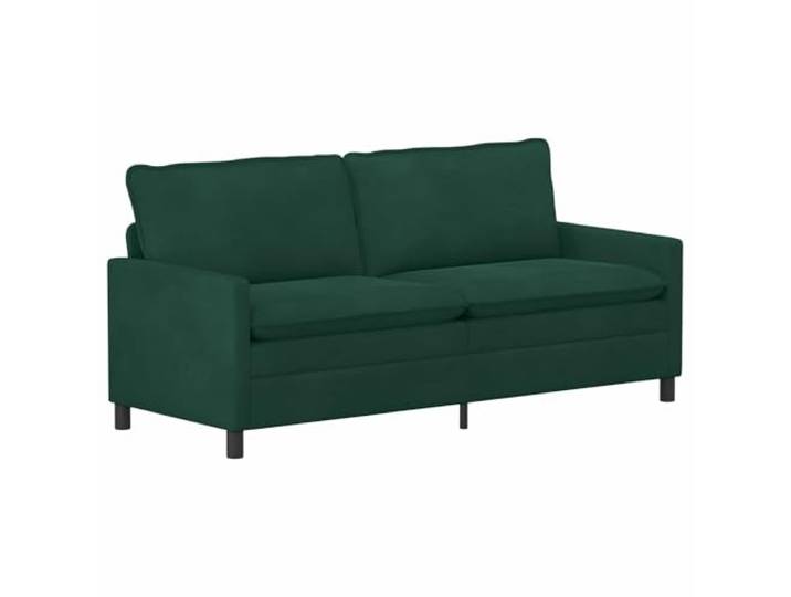 GHVBNMF 2-Sitzer Sofa Dunkelgrün 196x81x87,5 cm Samtcouch Metallrahmen Zweisitzer mit samtiger Oberfläche und Metallgestell, ideal für elegante Wohnzimmer, Schlafzimmer sowie moderne Büros.