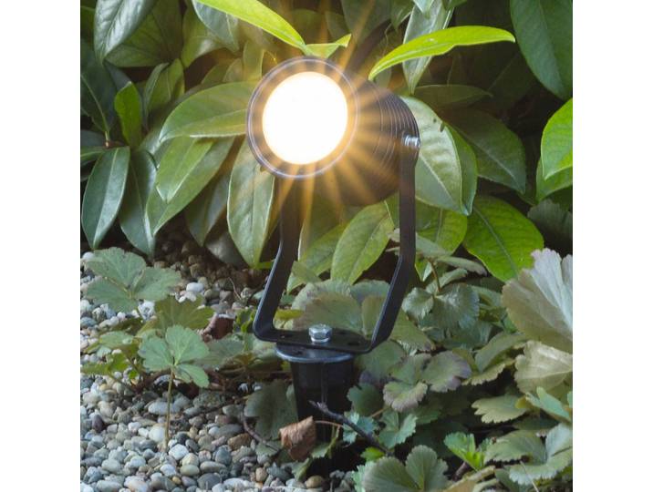 LED prikspot Pasas zwenkbaar, zwart, Aluminium, Modern
