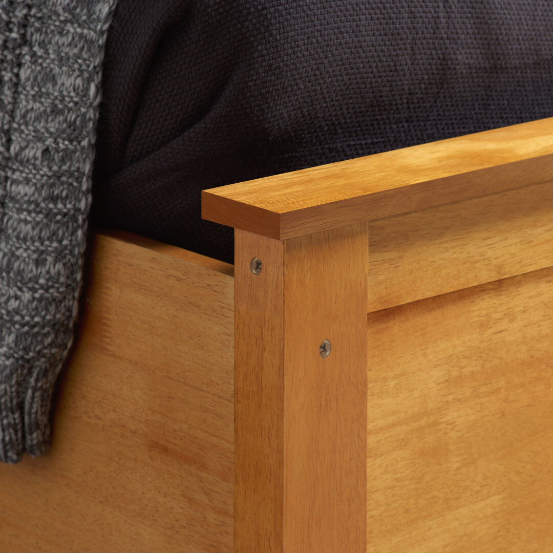 Brambly Cottage Ottoman Storage Bed With Sprung Mattress Oak Single (3')