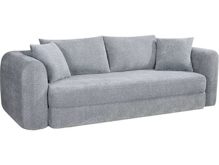 Vakuum-Schlafsofa AUBIN Stoff grau
