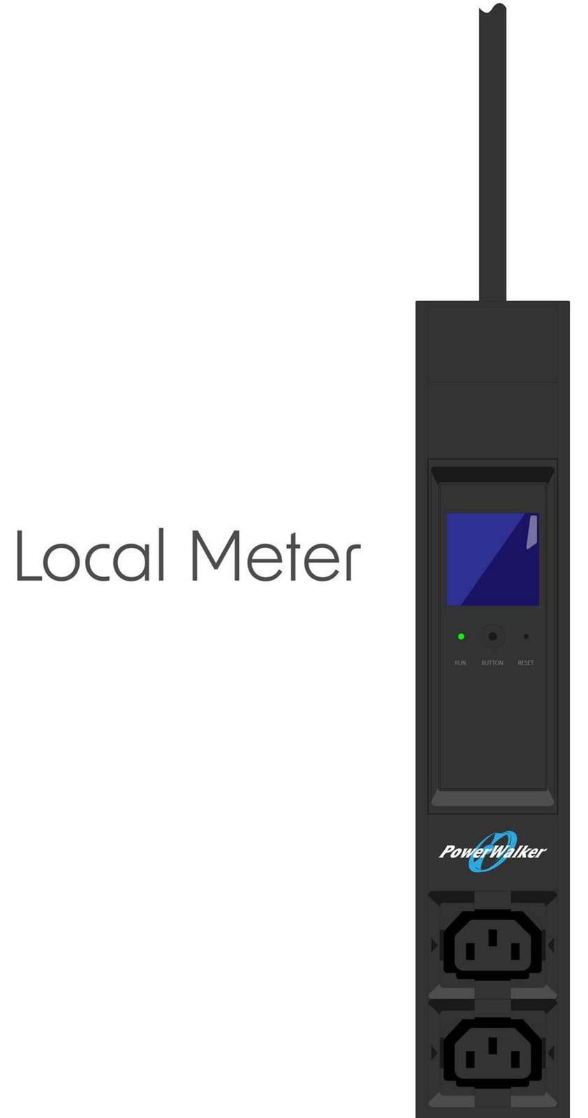 PowerWalker Bluewalker PDU PHL04 met 20x C13 en 4x C19 aansluitingen