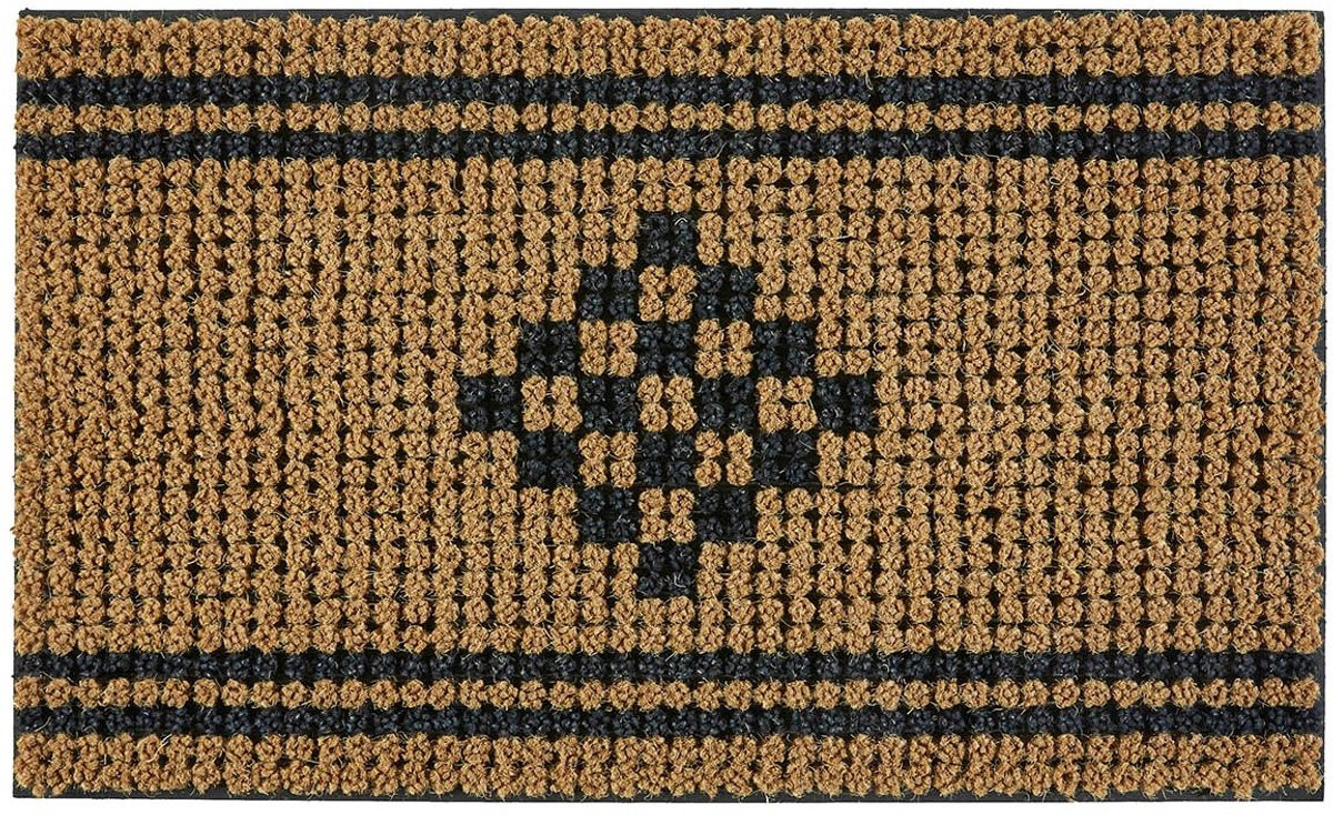MD Entree Kokosmat met Rivièra Ornament, 45 x 75 cm
