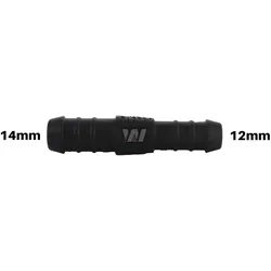 WamSter® I Schlauchverbinder Pipe Connector reduziert 14mm 12mm Durchmesser