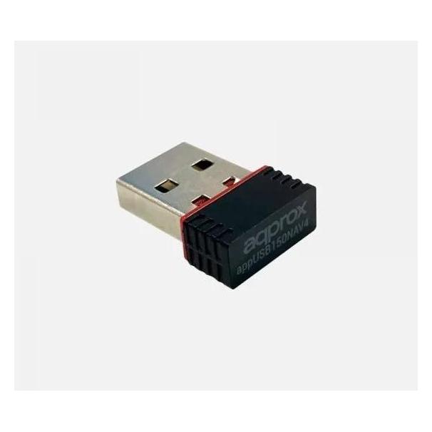 Approx Hálózati Adapter - USB, nano, 150 Mbps Wireless N (802.11b/g/n) (USB) (HALADPAPPUSB150NAVV4)
