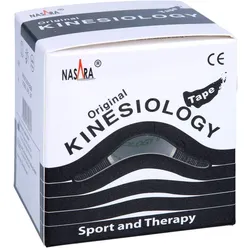 NASARA Kinesiologie Tape 5 cmx5 m schwarz