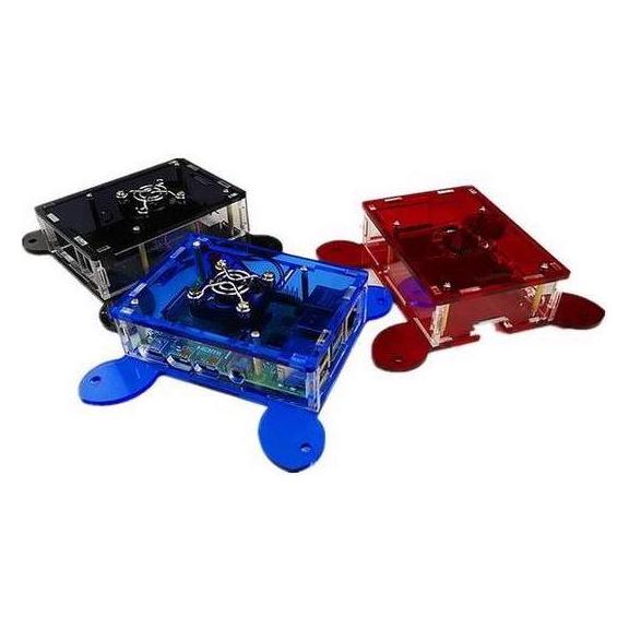 Raspberry Pi Gehäuse mit VESA Support blau Pi 4 (ODS687 blue)