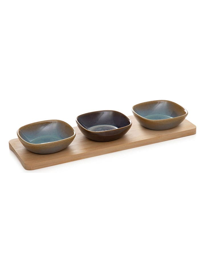 Homla 4tlg. Servier-Set ''Rambla'' in Bunt - (L)29 x (B)9,5 cm - onesize