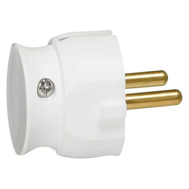 Legrand Stecker Schuko U/J, Winkel, Kunststoff, weiss (50183)