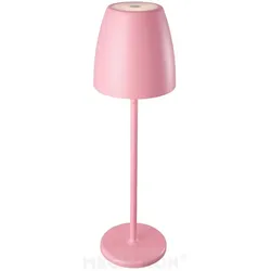 Megatron Outdoor LED  Akku Tischleuchte TAVOLA  IP54, 2W 2700K 200lm 90°, mit Touch-Dimmer + USB-C Netzteil, pastellrosé MT68054