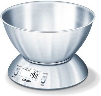 Beurer Balança de Cozinha Inox com Taça KS54 1 un