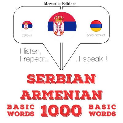 1000 essential words in Armenian - JM Gardner, Audio, 9782821140585