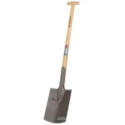 Ideal Bauspaten 285x185/180mm Gr.2 Gärtner Form m.Trittschutz u.Eschen-T-Stiel