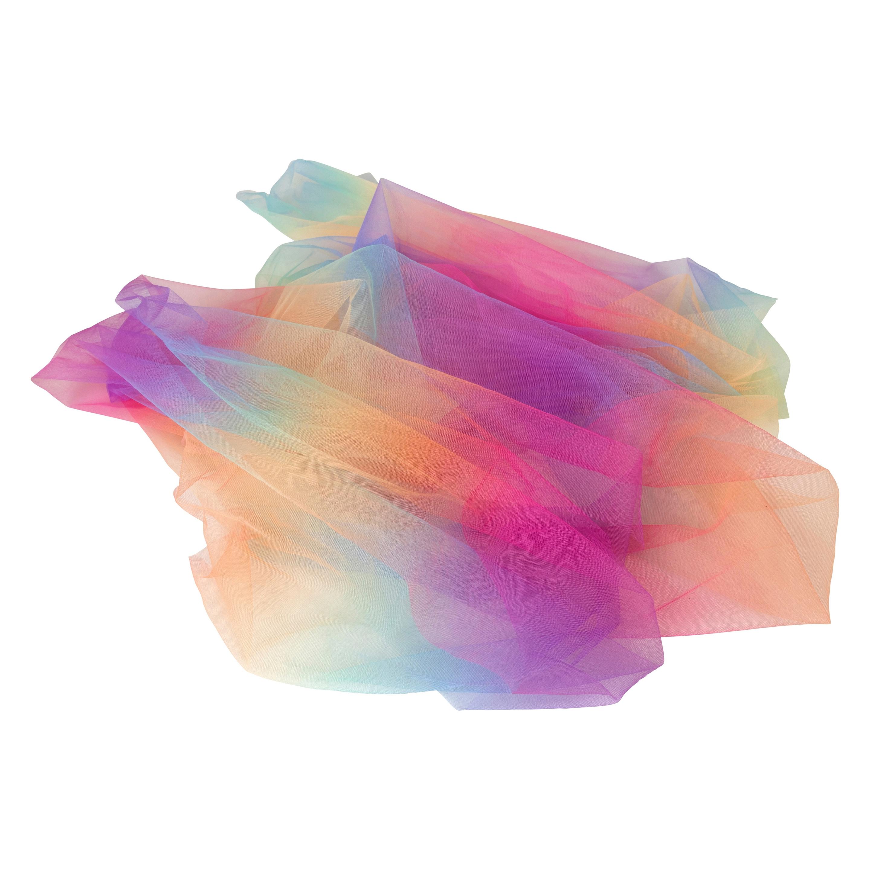 Folia Tüll-Stoff, regenbogen, 3mx50cm, 17 g/m² (300 x 50 cm) (8077)