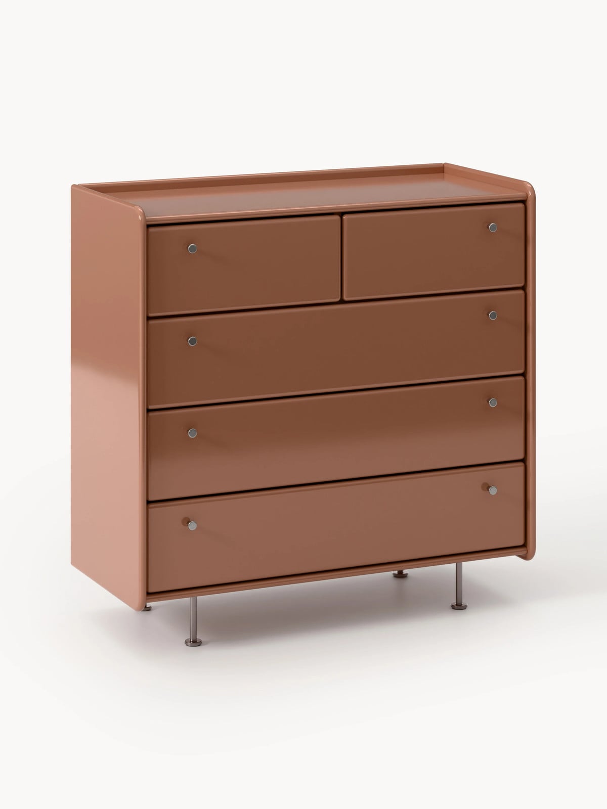 Westwing Collection Metalen ladekast Coya met soft-close lades