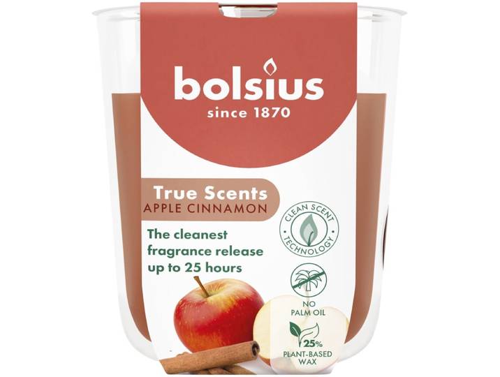 Bolsius Geurkaarsglas Appel Kaneel -