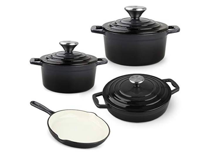 Carl Schmidt Sohn 067465 XANTEN Topf-Set, Gusseisen, grau/schwarz, Groß