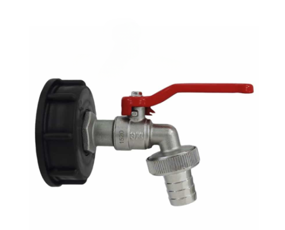 Puteus IBC-Adapter mit Kugellaufventil (IBC-Adapter mit Kugellaufventil: IBC-Adapter mit Kugellaufventil 1" 5/40) 5.31-17103