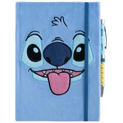 Disney Stitch - Plüsch- Notizbuch A5 + baterka s perem aus der Kollektion Tropical