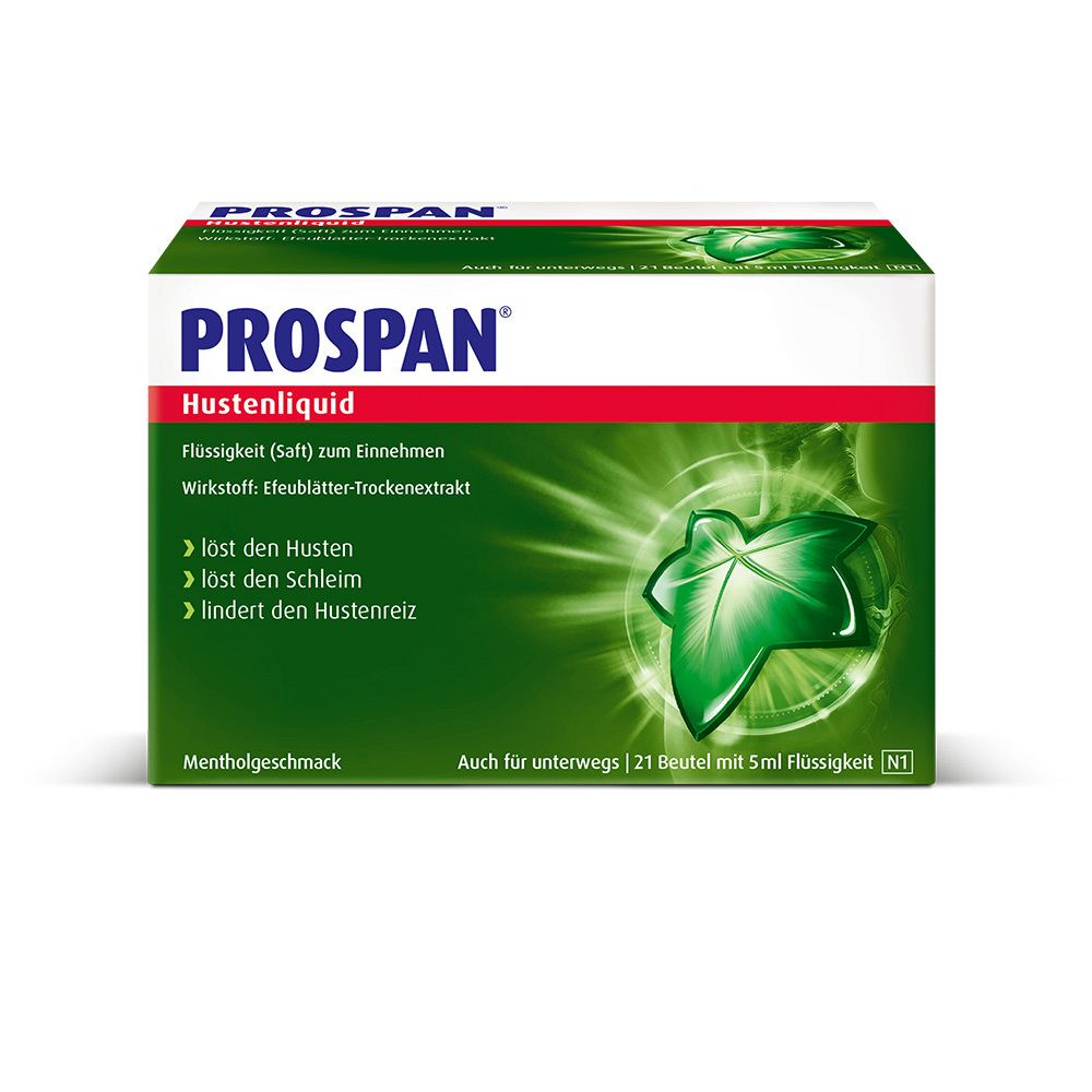 Prospan Hustenliquid im Portionsbeutel 21x5 ml Flüssigkeit zum Einnehmen