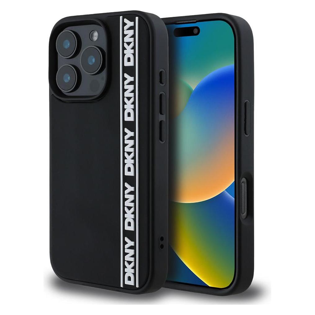 DKNY 3D Rubber Repeat Line Case (Apple iPhone 16 Pro Max) (DKHCP16X3DVSDLK)