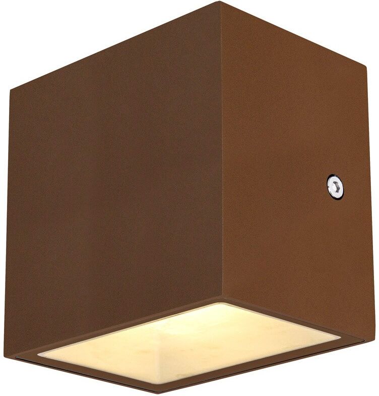 Slv Sitra Cube Wl, Led Outdoor Wand- Und Deckenaufbauleuchte, Rostfarben - Stand-, Wand- Und Deckenleuchten (Outdoor)