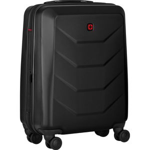 Wenger Koffer Prymo Carry-On, erweiterbar, schwarz, Hartschale, 4 Rollen, 36 Liter, 40 x 55 x 20cm