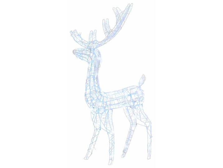 vidaXL LED-Rentier Acryl Weihnachtsdeko 140 LEDs 128 cm Kaltweiß