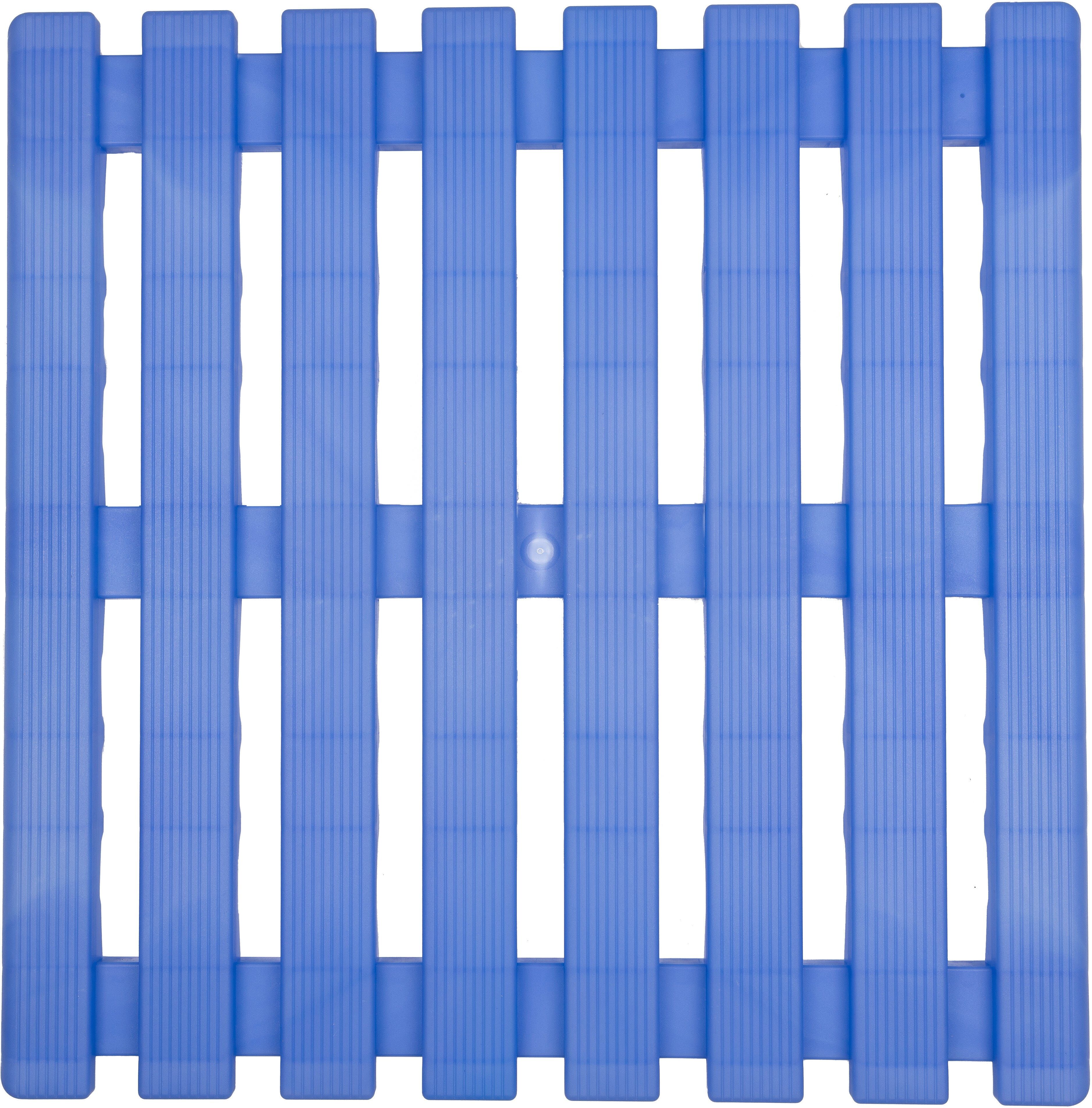 Tecnomat PEDANA DOCCIA 58x58 cm PLASTICA CELESTE TRASPARENTE PER PIATTO DOCCIA 70x70 cm