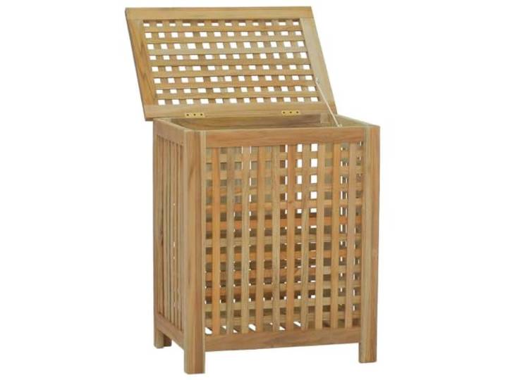 vidaXL Wasmand 50x35x60 cm massief teakhout