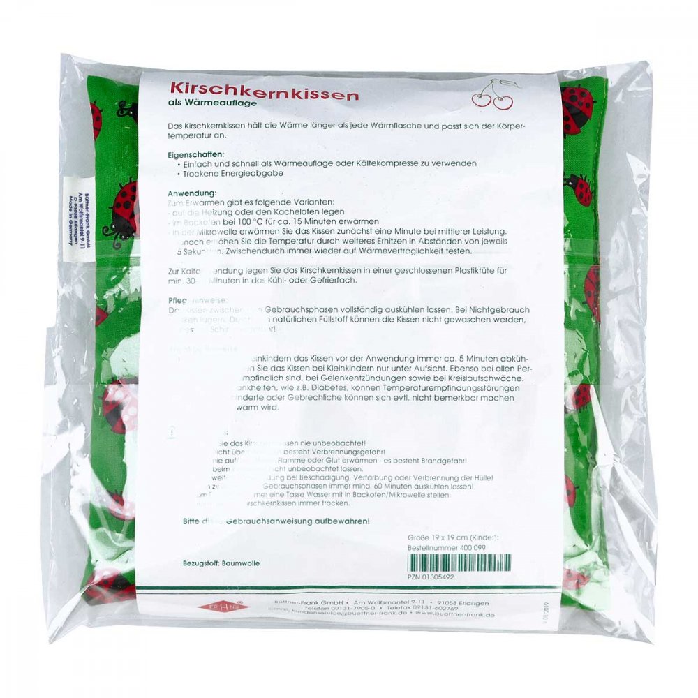 Büttner-Frank GmbH Kirschkernkissen für Kinder 19x19cm sort. 01305492