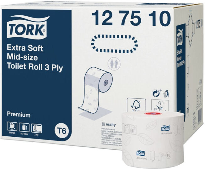 Tork Papier toilette Premium Mdi T6 ; E/D/E (127510)