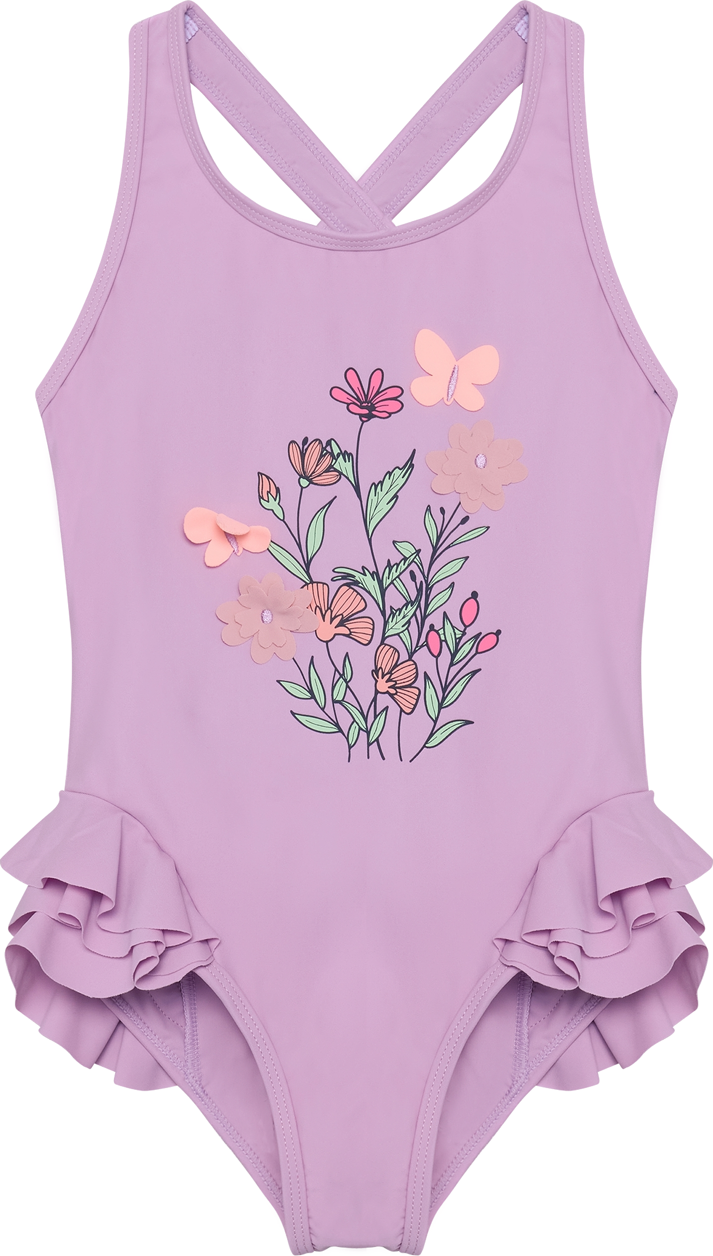 Color Kids Kids' Swimsuit With Application Lavender Mist 116