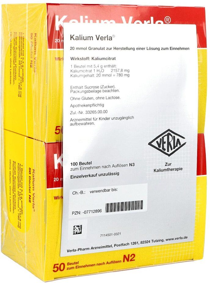 Glutamin Verla Kalium Verla Granulat