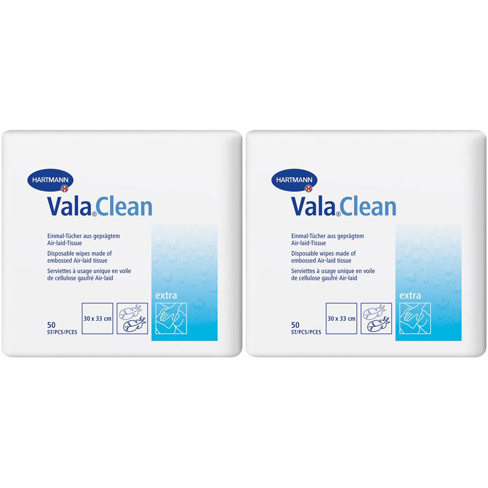 Valaclean extra Einmal Tücher Doppelpack 2x50 St
