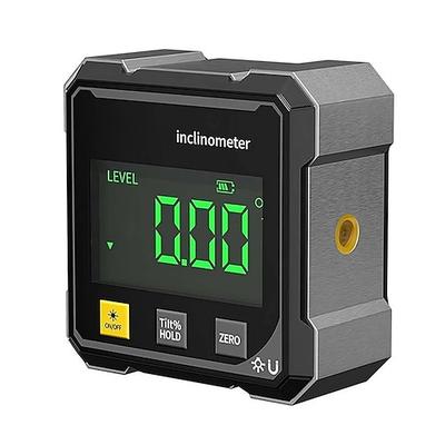 Digitaler Laser-Winkelmesser mit hoher Messgenauigkeit, großem LED-Display, Magnetfuß, USB-aufladbar