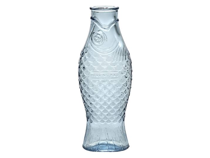 Serax - Carafe Fish & Fish table - Bleu - Verre pressé - Designer Paola Navone