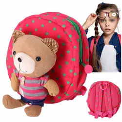 Rucksack für Kinder mit Sicherheitsleine – rosa
