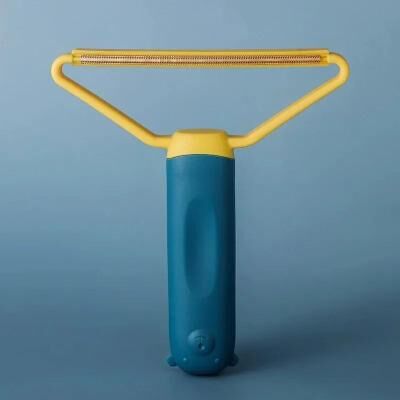 Uplifted Finds Pet Hair Remover Brush For Furniture Cars Carpets And Clothing blue yellow